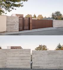 wood screens and board formed concrete