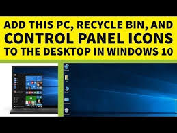 Let us see where is my computer on windows 10. How To Add This Pc My Computer Desktop Icons On Windows 10 Youtube Desktop Icons Windows 10 Desktop