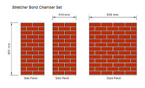 Fireplace Chamber Lining Panels Brick