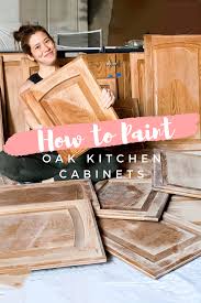 how to paint stained oak cabinet doors