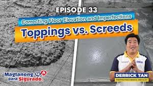 screed vs concrete topping thickness