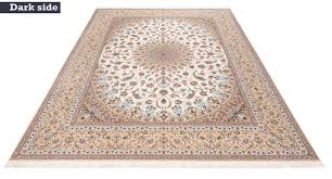 isfahan persian rug white 402 x 305 cm