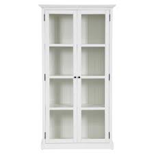White Hamptons 2 Door Display Cabinet