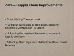 BEST PRACTICES IN SUPPLY CHAIN MANAGEMENT AT ZARA   ppt video       Rules of Fashion Supply Chain  Zara Case Study 