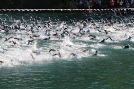 olympic triathlon distances and time