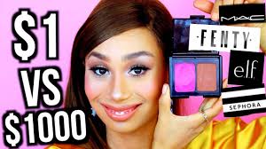 10 dollar makeup vs 1000 dollar makeup