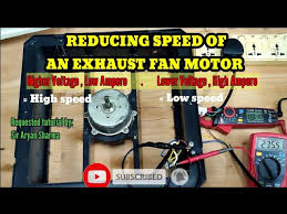 reduce sd of an exhaust fan motor