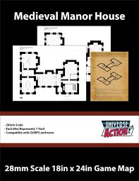 Medieval Manor House Map Hexes 1