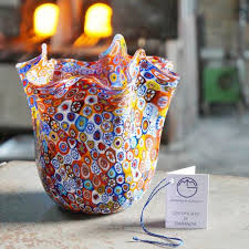 contemporary vase made murano glass