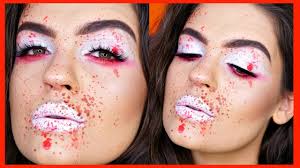 blood splatter halloween makeup you
