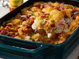 Tater Tot Casserole Made With Campbell S Cream Of Mushroom Soup  gambar png