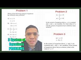Sat Math Systems Of Equations No