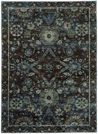 oriental weavers andorra 7124a navy blue area rug 8 6 x 11 7