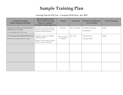 028 Employee Training Plan Template Excel Download Ideas