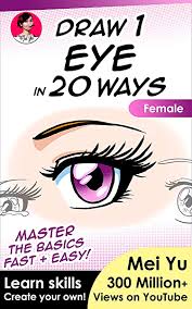 Anime eyes are almost always drawn bigger and wider this is especially so for female characters who often have larger and wider eyes than their male counterparts. Draw 1 Eye In 20 Ways Female Learn How To Draw Anime Manga Eyes Drawing Book Draw 1 In 20 7 English Edition Ebook Yu Mei Amazon De Kindle Shop