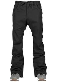 L1 Skinny Twill Snowboard Pants For Men Black