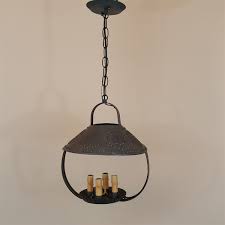 Punched Tin Ceiling Light