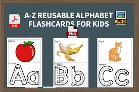 a z reusable alphabet flashcards for