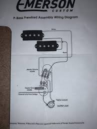 Wiring diagrams for stratocaster, telecaster, gibson fralin pickups wiring diagrams. Emerson Prewired P Bass Kit Help Ground Wire Question Talkbass Com