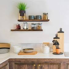 Modern Wood Floating Shelf For Kitchen