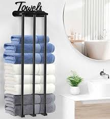 Wall Mounted Towel Rack For Rolled