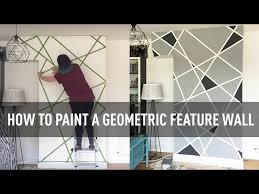 How To Paint A Geometric Feature Wall