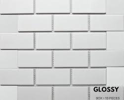 If you have outlets on the wall you plan to install the backsplash, you will need to cut the tile beforehand. White Tile Ceramic Subway Brick Gloss Finish 2 X 4 For Wall Tile Ba Tenedos