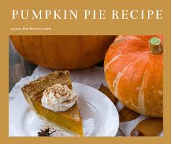 thanksgiving pumpkin pie recipe by