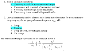 solved slip in an induction motor is
