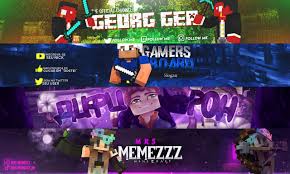 make minecraft banner and logo for