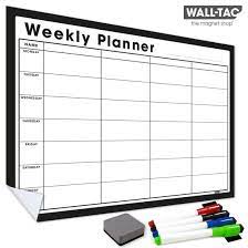 Dry Erase Weekly Wall Planner Calendar