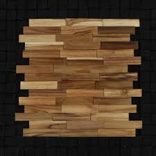 Qualidade painéis de parede de madeira do mosaico fabricantes &amp; Painel Mosaico De Madeira Teca Natural 0 34x0 30m Nt Wood Line Leroy Merlin