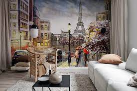 Painting Paris Wallpaper Rebel Walls