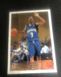 Stephon marbury stephon xavier marbury. 1996 97 Topps Stephon Marbury Rookie Card Ebay