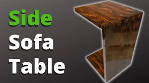 sofa side table slide up couch table