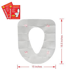 White Potshot Disposable Toilet Seat Cover