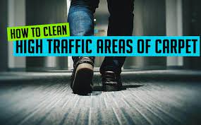 how to clean high traffic areas of carpet