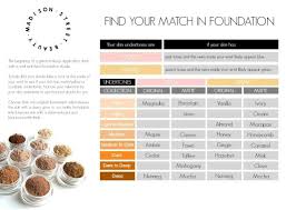 Msb Find Your Foundation Match Chart Beauty Hair Nails