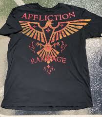 Affliction Rampage Jackson Signature Series Shirt Adult Size