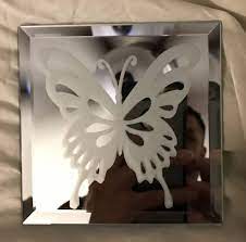 Spring Erfly Mirror Glass Etching