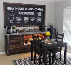 Coffee tables prefab houses bar tables other commercial furniture display racks. Diy Coffee Bar Gray House Studio