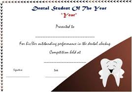 Dental Student Of The Year Award Student Of The Year Award