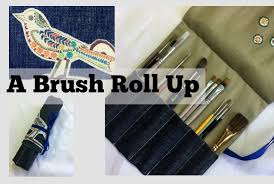 fancier brush roll up the daily sew