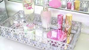 make your own mirrored vanity tray in