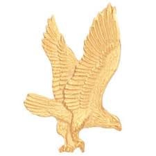 eagle pin gold regular clutch