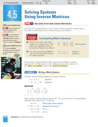 Solving Matrices Using Inverse