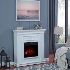 oak electric corner fireplace