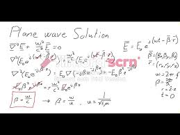 Wave Equation And Plane Wave Solutions