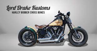 hd cross bones bobber lord drake kustoms