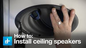 how to install in ceiling speakers with